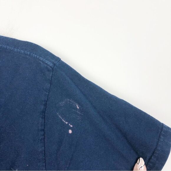 A BATHING APE | Two Tone Blue Dip Dye Ombré Bape Graphic Tee Men’s Size Small - Picture 7 of 8